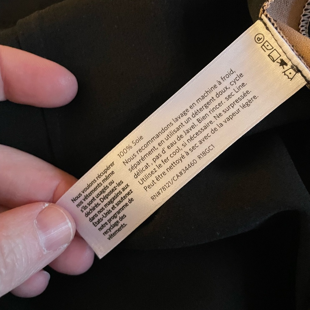 Eileen Fisher Black silk Pants - Picture 2 of 4